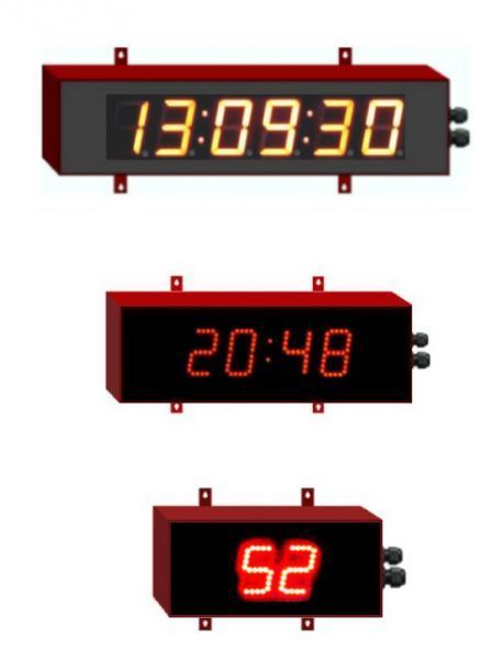 Chronomètres géants affichage LED chiffres 6 cm - intérieur et extérieur - programmation et paramétrages avancés_0