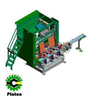 Cloueuse de semelles hydraulique Platon - Machines pour palettes - 5000 kg - Puissance 17 KW_0