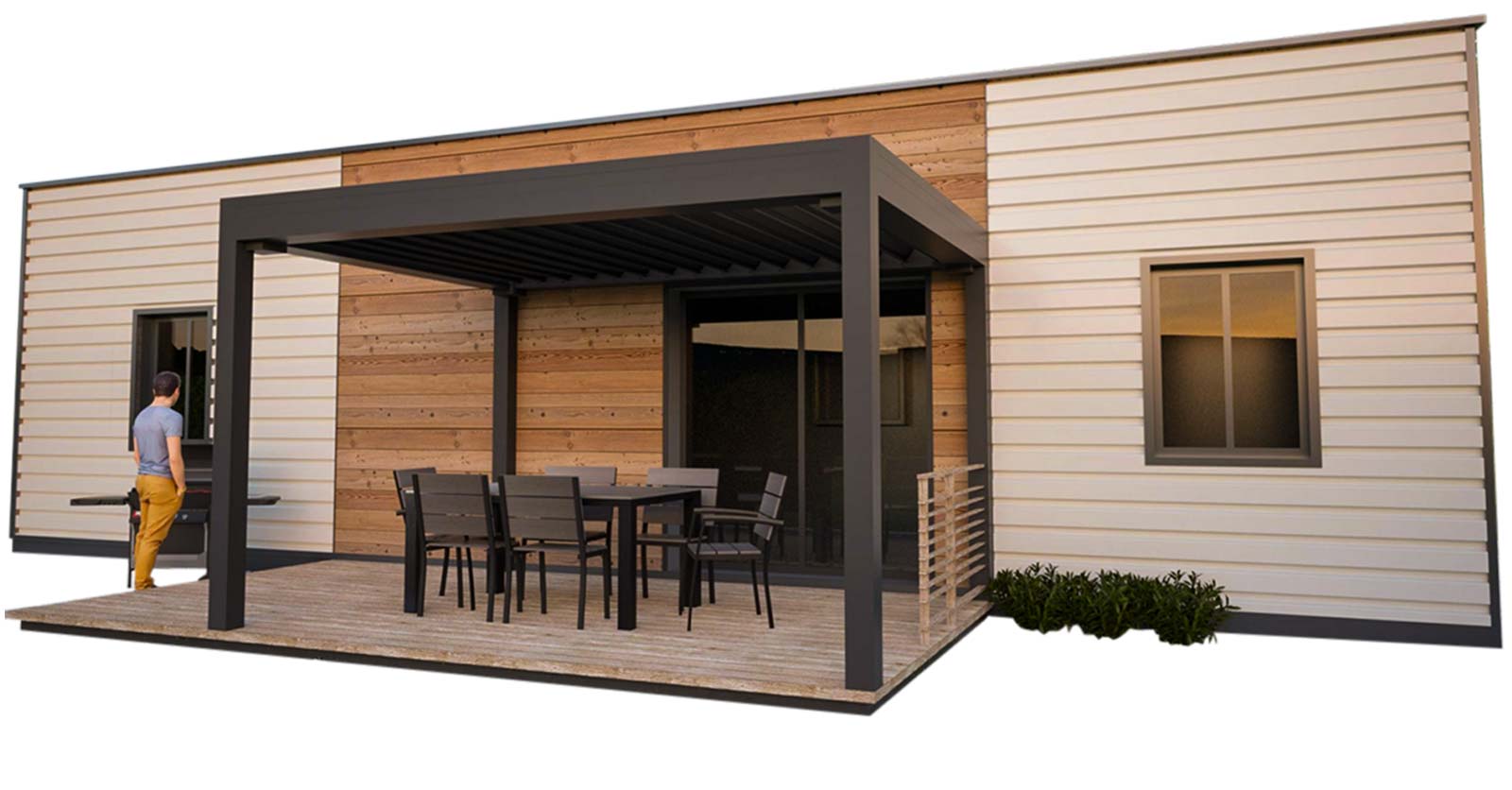 Container flottant au design industriel,  robuste et adapté aux campings et centres de loisirs_1