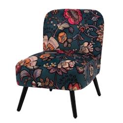 Fauteuil bucolique Indi bleu -  Autre Tissu Amadeus 80x69 cm - bleu 3520071911069_0