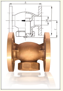 Filtre à tamis à brides en cupro aluminium - PN 30 - Bronze CuSn5Zn5Pb5 et Cupro-Alu CuAl9Ni3Fe2_0
