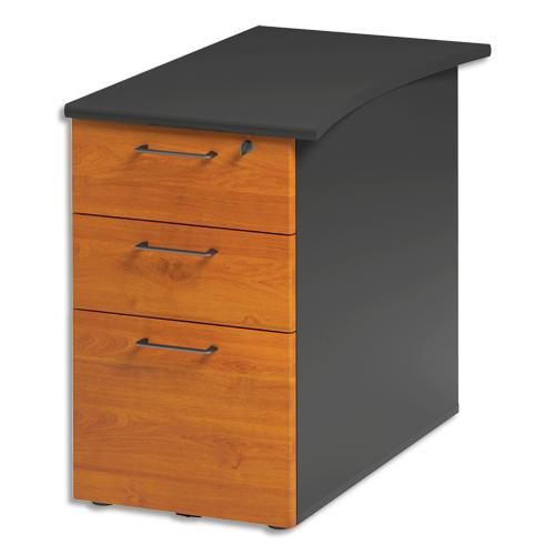 Gautier office caisson bout bureau réversible 3 tiroirs dont 1ds jazz