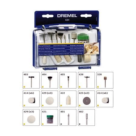 KIT NETTOYAGE POLISSAGE DREMEL 684