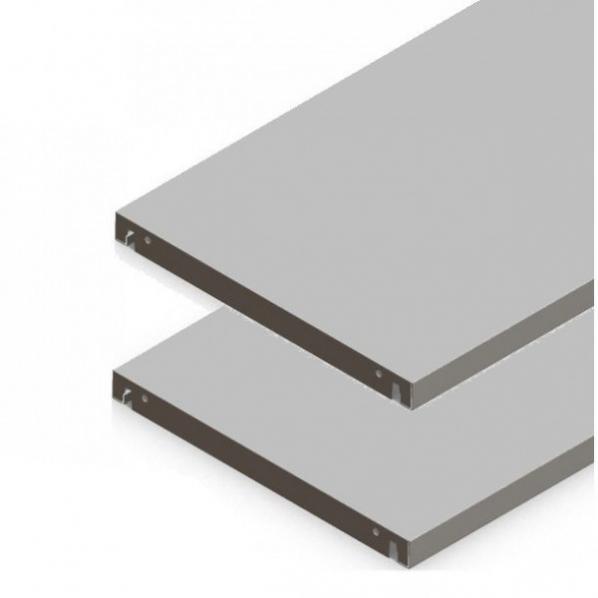 Lot de tablettes supplémentaires pour armoire - L 1200 mm - Lot de 2 - Adaptées aux armoires de bureau H 1050 et 1980 mm - Marque Rolléco_0