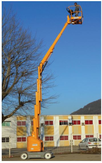 Nacelle à mât électrique, hauteur de travail 12.65 m utilisé pour les travaux industriels de tuyauterie, la maintenance - TOUCAN 12E PLUS - disponible en location_0