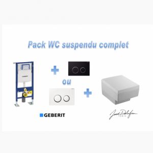 PACK WC SUSPENDU COMPLET GÉBÉRIT / CUVETTE TERRACE JACOB DELAFON