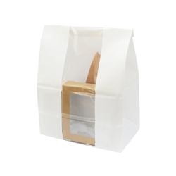 Packnwood FHC - 500Pcs - Sac SOS papier blanc avec fenêtre - 180x110x265mm - blanc papier 210SOS13BLF_0