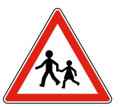 Panneau type A13a : Endroit fréquenté par les enfants_0