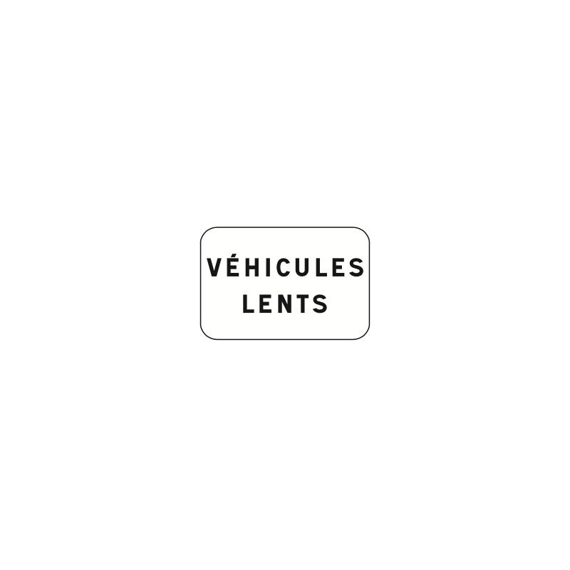 Panonceau Véhicules Lents - M4e1 - Innov - WP Signalisation_0