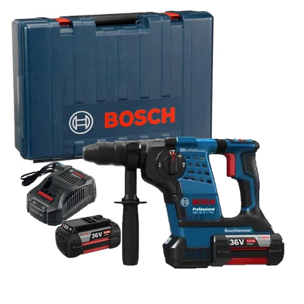 PERFORATEUR SDS PLUS BOSCH GBH 36 V LI PLUS AVEC CHARGEUR ET 2 BATTERIES 4 AH