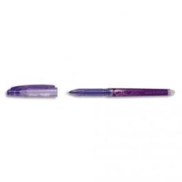 PILOT ROLLER FRIXION POINT, POINTE HITEC FINE, S'EFFACE À LA GOMME EN BOUT DE STYLO,COLORIS VIOLET