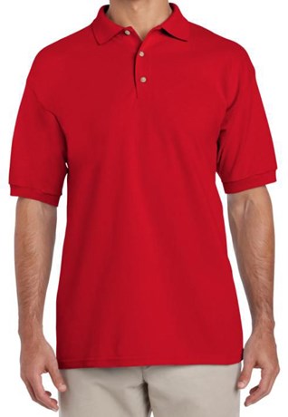 POLO MANCHES COURTES ROUGE T.S