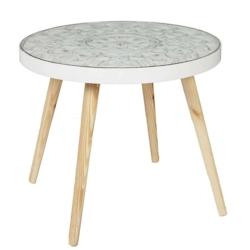 Table basse plateau arabesque 50 cm The Home Deco Factory - 3664944436447_0