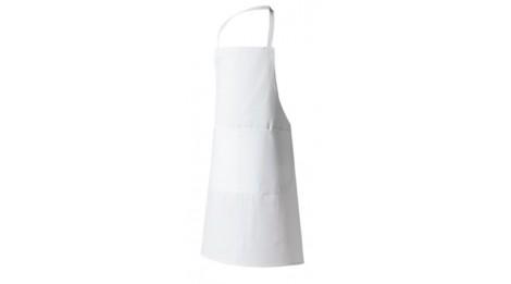 Tablier de travail à bavette Molinel - 100% coton, poche ventrale, lavable à 85°C_0