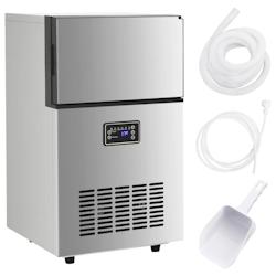 VidaXL Appareil à Glaçons Argenté 45 Kg 24 H - argenté 153682_0