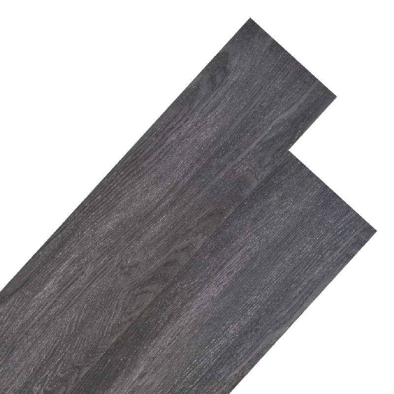 Vidaxl planches de plancher pvc non auto-adhésif 4,46 m² 3 mm noir 146595_0