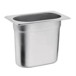 Bac Gastro Inox GN 1/9 - 150 mm - Vogue - Résistant et polyvalent - 1L - Inox K826_0