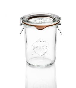 12 Bocaux en verre Weck® Droits 160 ml avec couvercles en verre et joints (clips non inclus) - WN000035_0