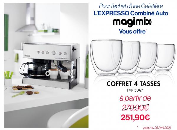 Combiné Expresso Cafetière Filtre Automatic Magimix - Kit-M