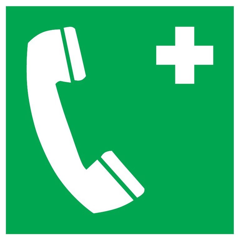 638404 - Téléphone d'urgence luminescent 200x200mm - Signalisations sécurité travail - Sofop S.A.S_0