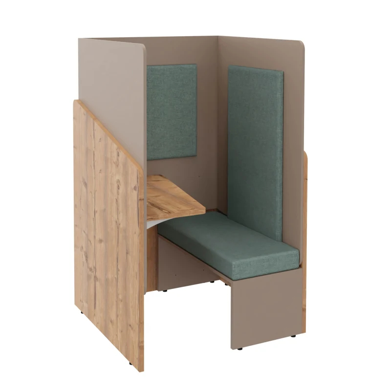 Cabine acoustique avec banc CALME_0