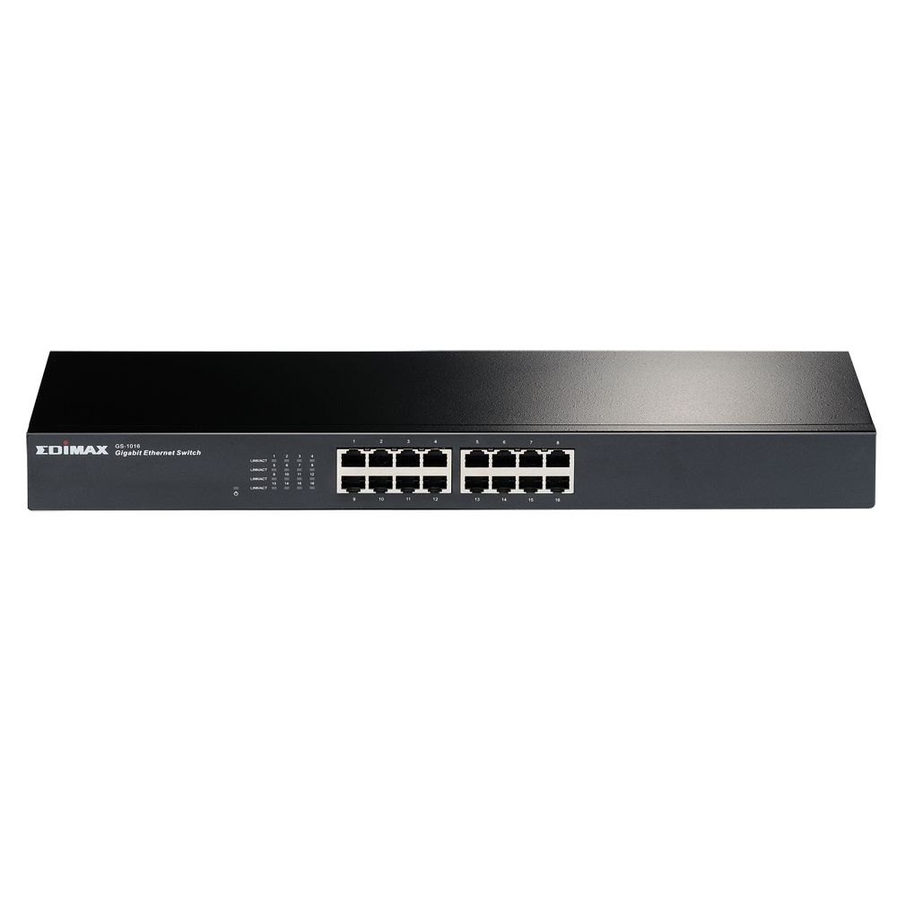 Commutateurs - switch - Emidax - 16-port - GS-1016 - RJ-45 ports, MAC address 8K, Energy Efficient Ethernet_0