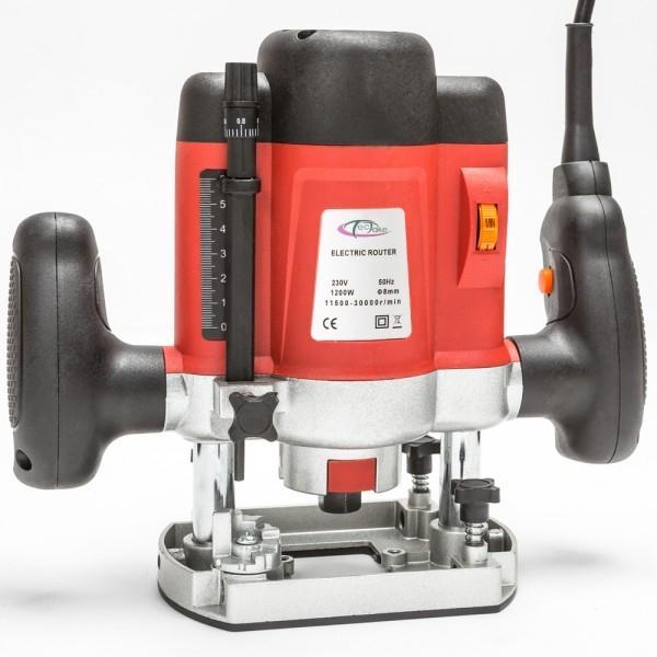 Défonceuse 1200 watts avec accessoires - 12 têtes de fraisage et réglages précis - Réf. 3408021_0