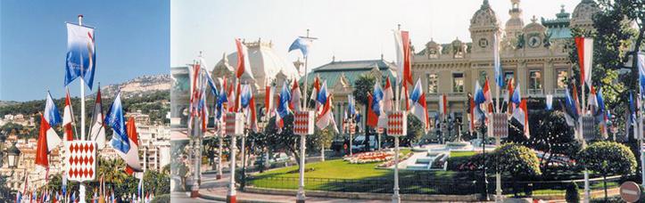 Drapeaux bannières verticales - queue d'aronde - personnalisation logo ou couleurs nationales_0