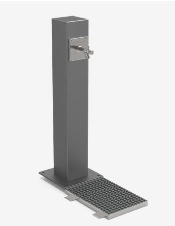 Fontaine Atlas Double UM511-2M - Corps carré en acier avec traitement anticorrosion_0