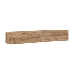 Helloshop26 - Meuble TV à 2 portes 29,5 x 180 x 31,5 cm effet chêne rustique 03_0007787 - 3001899282727_0
