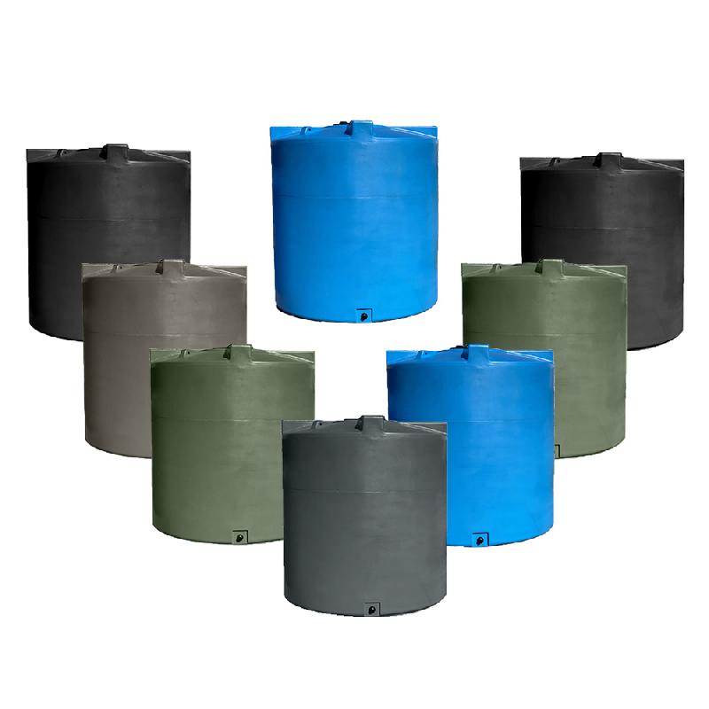 Lot de 8 cuves de stockage d'eau 5000L - Verticales, anti-UV, fabrication française Plast'Up Rotomoulage_0