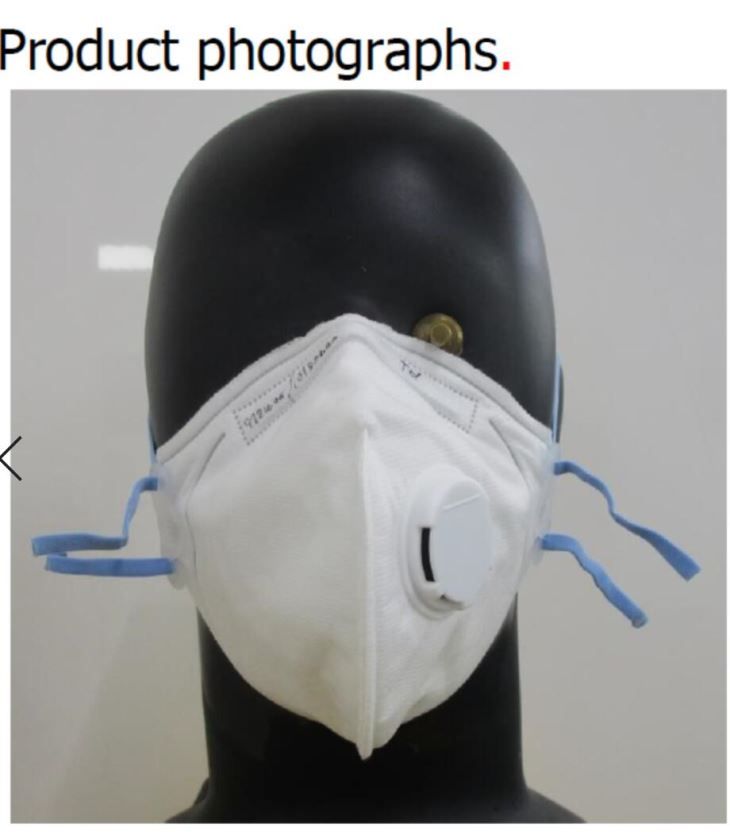 Masque FFP3 - Suzhou Sanical Protection Product Manufacturing Co. Ltd - antipoussière à valve pliable avec filtration 99,9%_0