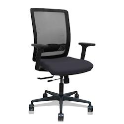 Piqueras y Crespo Silla Haches traslack malla negra asiento bali negro brazos 2D ruedas 65 - noir multi-matériau 395TKM840B840B2DB68R65_0