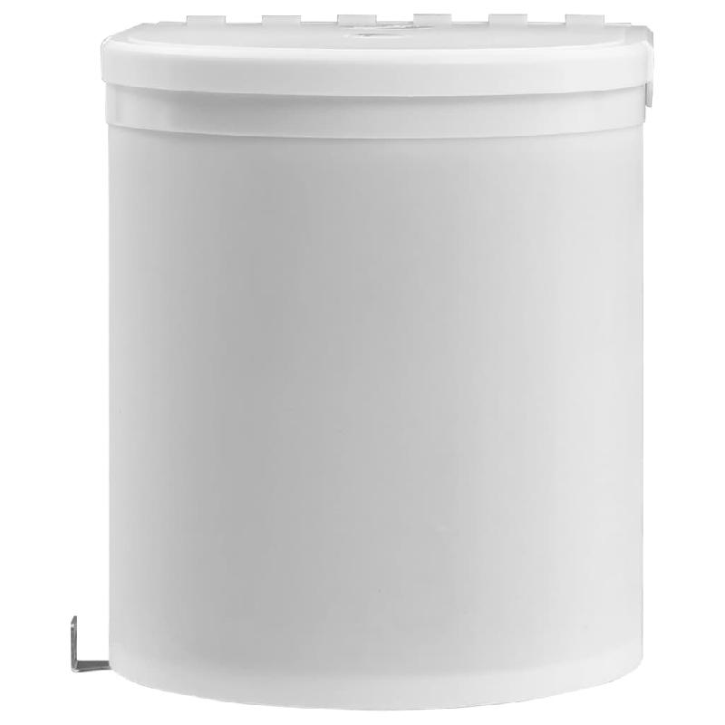 POUBELLE INTÉGRÉE DE CUISINE PLASTIQUE 8 LITRES BLANC 02_0006083_0