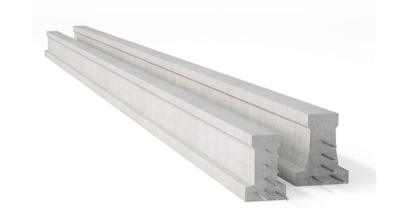 Poutrelle en béton précontraint sans étai 3.90m - GP156-390 - Réf.27610 KP1 - qualité industrielle_0