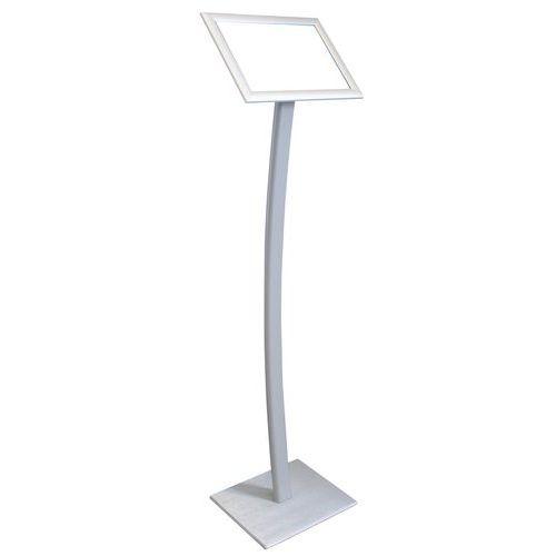PRÉSENTOIR ALUMINIUM TYPE:SUPPORT A4 H:120 CM