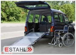 Rampe pour fauteuil roulant - Ressort à gaz - Installation fixe - Modèles ESFR2200F, ESFR2400F, ESFR2700F, ESFR2900F_0