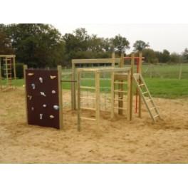 Structure multi-jeux - le Pago-Pago pour enfants de 3 à 12 ans - Hauteur de chute 1,70m_0