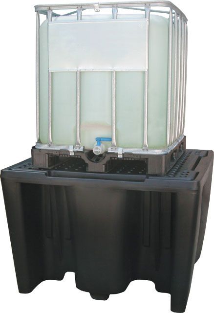 Bac de rétention en polyéthylène - stockage de produits corrosifs en fûts ou conteneurs - options disponibles_1