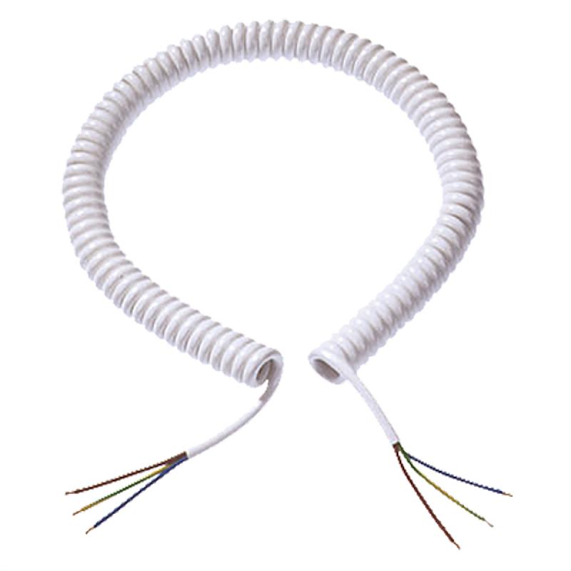 BACHMANN Câble spirale blanc 0.4-2.0m, LIY11Y-J 5G1,5_0
