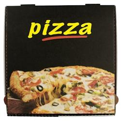 Boîte à Pizza Black Box - Carton - 40 x 40 x 3,5 cm - par 100 - noir en carton 3760394090274_0