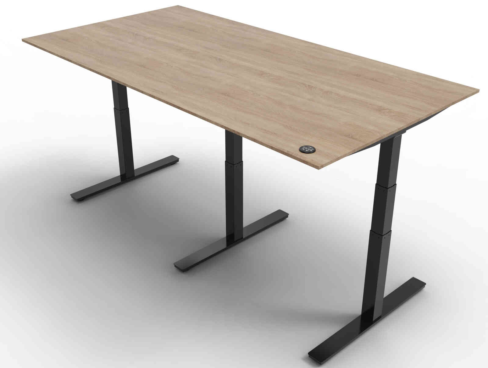 Bureau motorisé MEETDESK - idéal pour réunions dynamiques - Hauteur ajustable 65 à 130 cm - 2 moteurs - Garantie 5 ans_0