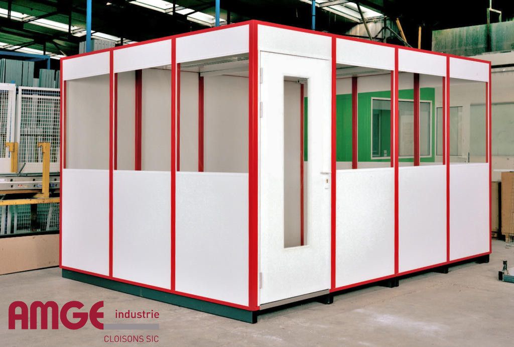 Cabine d'atelier palettisable