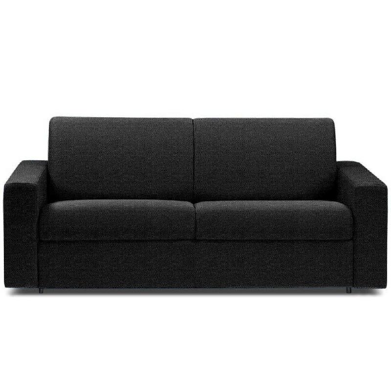 CANAPÉ LIT DREAMER EXPRESS SOMMIER LATTES 160CM TWEED GRIS GRAPHITE MATELAS 16 CM_0