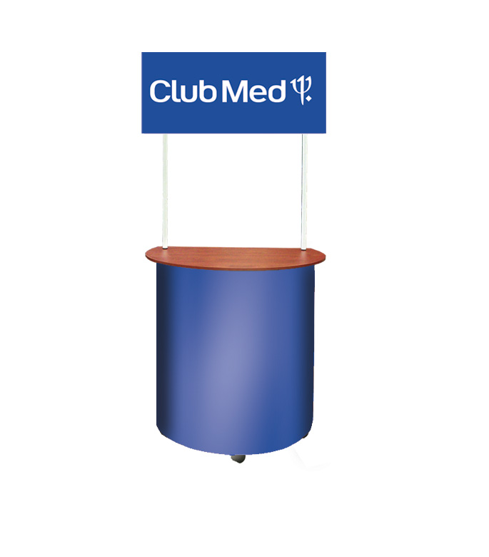 Comptoir ovale - Stand promotionnel ExStand - Solide et personnalisable_0