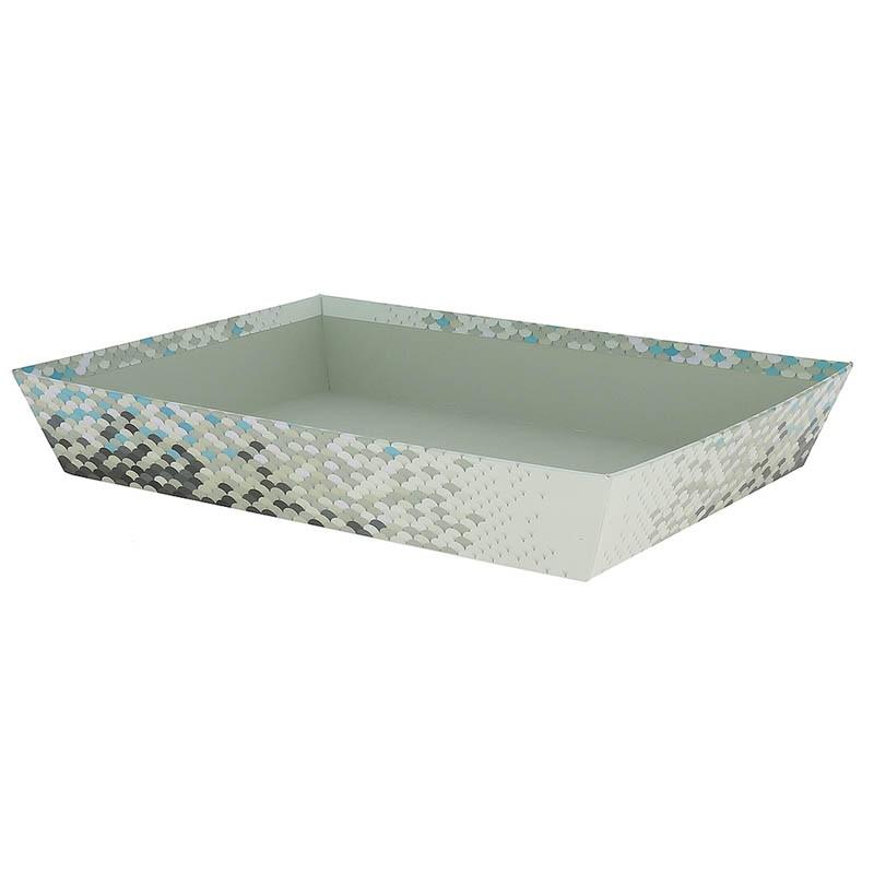 Corbeille carton rectangle Ecailles 36x27 -_0
