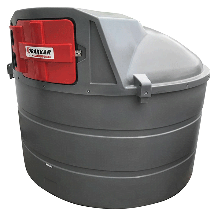 Cuve de distribution gasoil 5000 litres DRAKKAR - PEHD double paroi - débit 56 l/min - 11578914_0