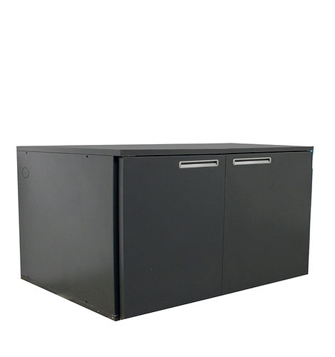 Frigo fûts pour stockage - capacité 10x50L - refroidissement ventilé - 2 portes pleines - skinplate gris_0