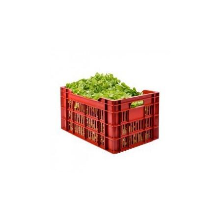 GILAC Caisse ajourée empilable 550 x 360  - 45 L - brique - 3701666000409_0