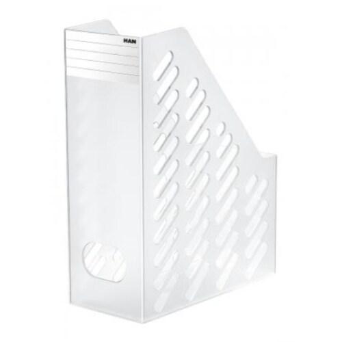 HAN Lot de 2 Porte-revues BRILLANT XXL A4/C4, dos de 115, en PS, incolore - 4012473164000_0